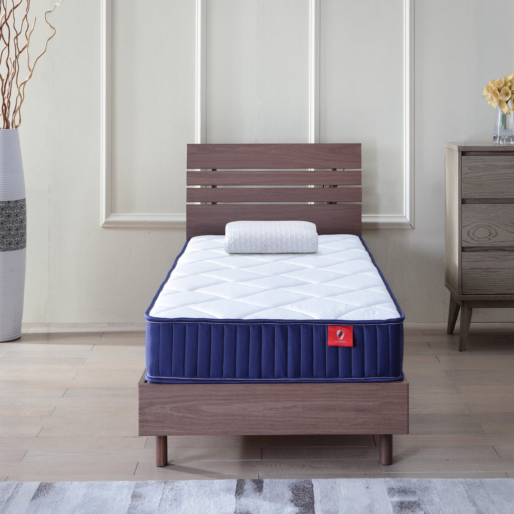 6 Inch Twin Mattress, Foam and Spring Hybrid Mattress in a Box, Medium Soft, Breathable Fabric & Adaptive Support, CertiPUR-US Certified, Twin Size Mattress in Guest and Kids Bedroom