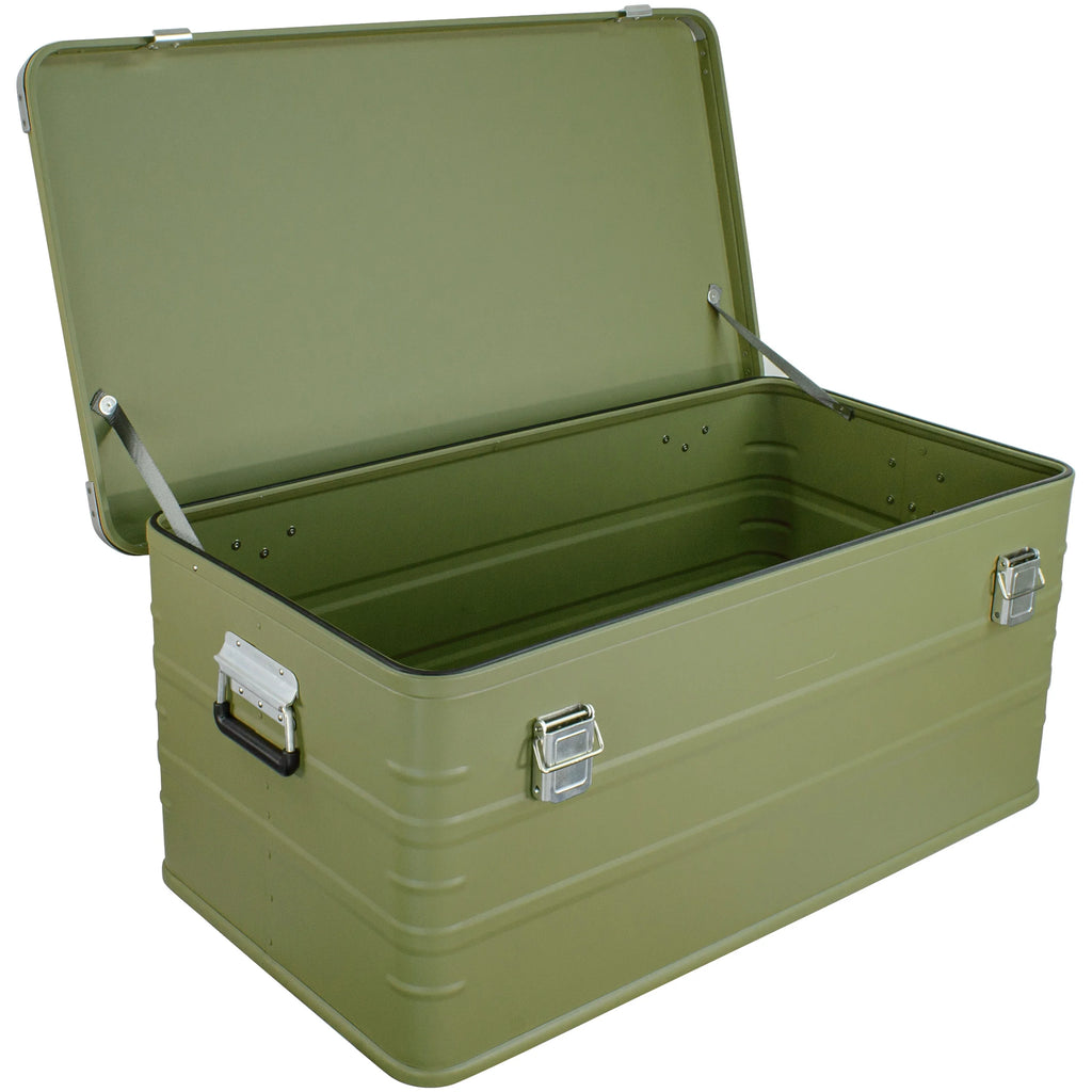 Crossover Aluminum Overland Storage, Trunk, Metal Cargo Case, Storage Box (147L X-Large, Black)
