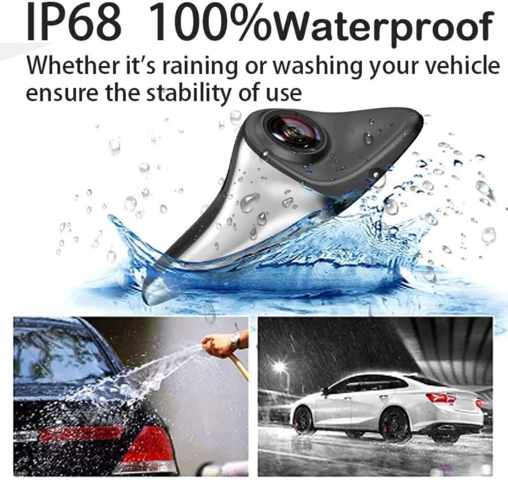 PDZGZ Left and Right Blind spot Side View Backup Camera System for Car with Monitor, Black, 6.25"