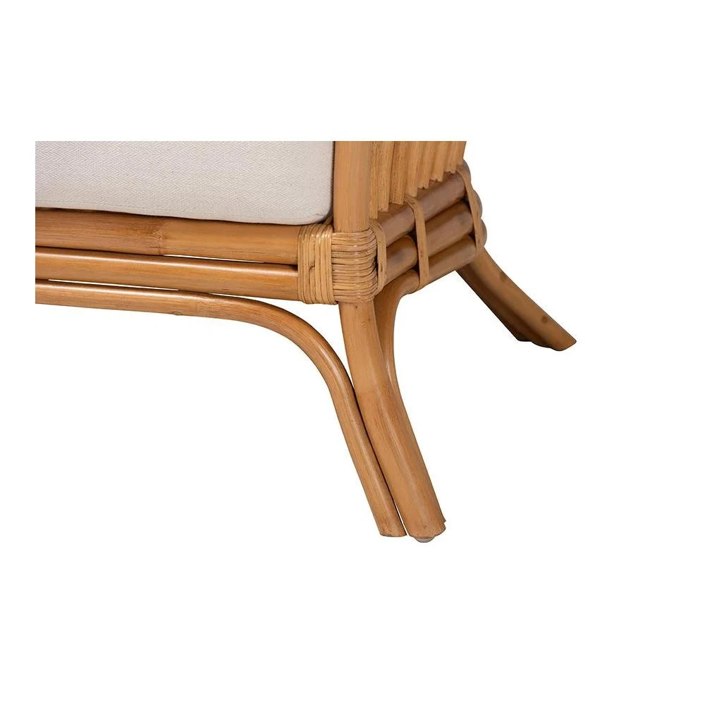 bali & pari Lisabon Bohemian Light Honey Rattan Arm Chair