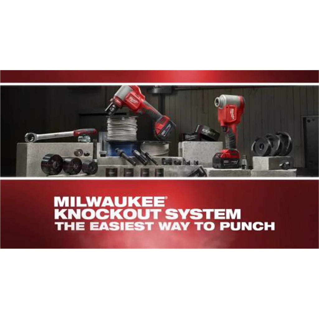 Milwaukee Tool M18 FORCE LOGIC 6T Knockout Tool 1/2" - 4" Kit