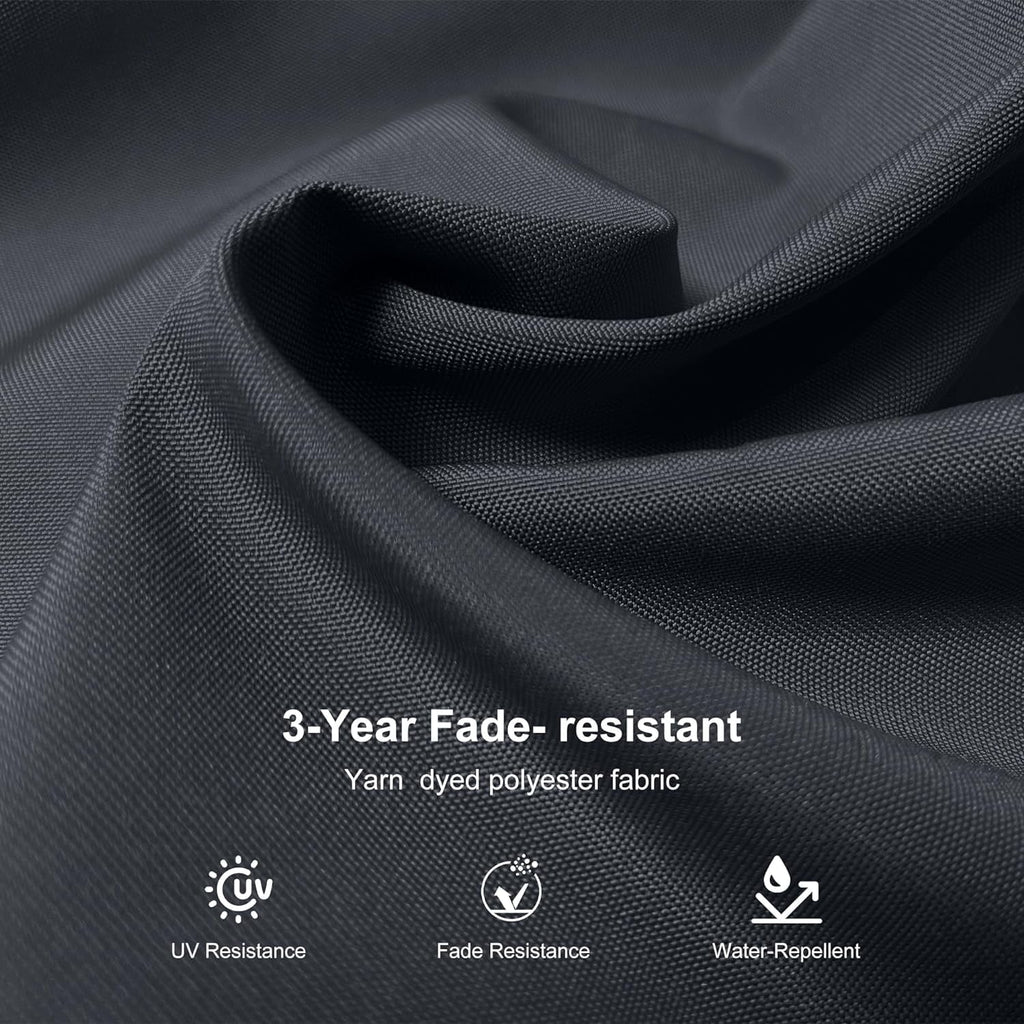 PURPLE LEAF 9 �� 11.5 FT Patio Umbrella White Cantilever Offset Umbrella Rectangle Outdoor Umbrella with 360�� Rotation for Garden Deck Pool, Beige