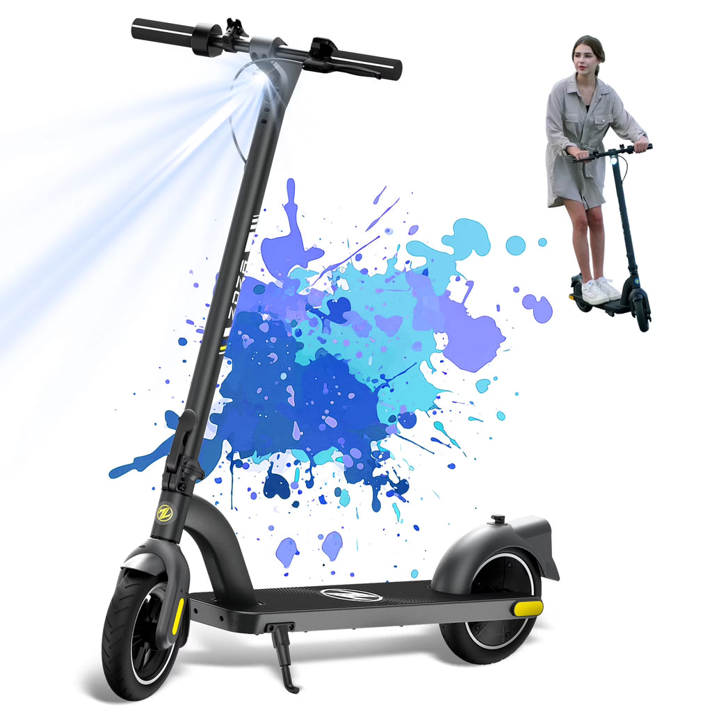 ZDZA 350W & 19MPH Electric Scooter for Adults, 12-21 Miles Range, 8.5' Foldable Escooter