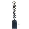 Hi-Line Tall Multi Level Zinc Metal Stacked Fountain, Rust-Resistant, Durable Metal Construction
