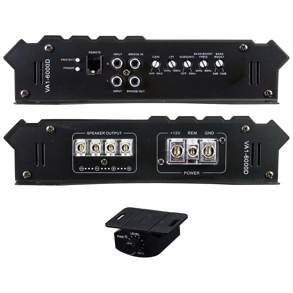 Vertigo Series 6,000w Class D Monoblock Amplifier, VA1-6000D