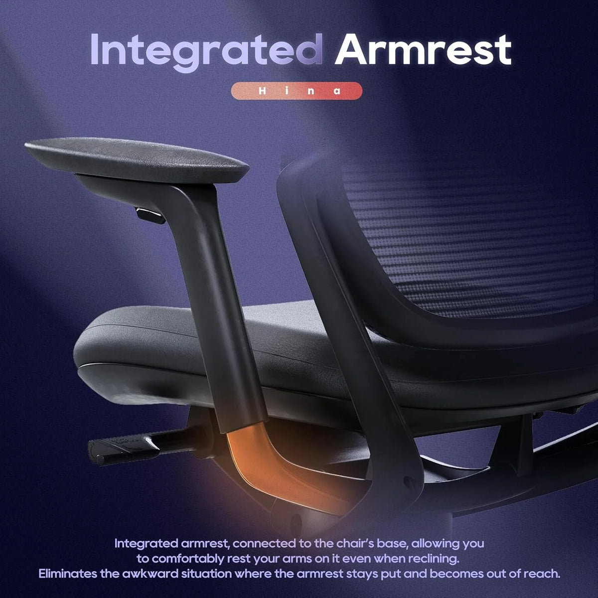 Ergonomic Office Chair, High Back Mesh Desk Chair with Adjustable Lumbar Support, Reclining Backrest, 4D Armrests, Breathable Mesh, Comfortable Computer Chair for Home Office, Work,Study