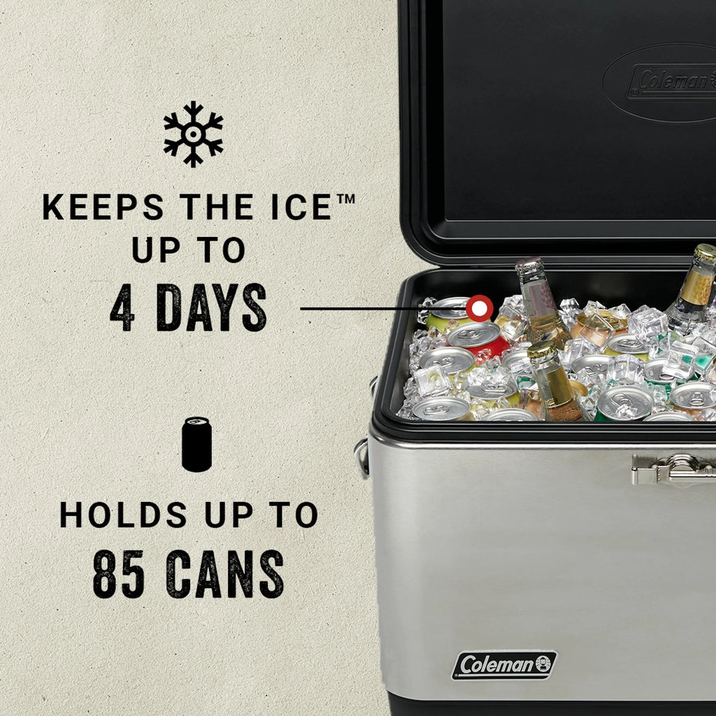 Coleman Reunion™ 54-Quart Steel Belted® Matte Cooler, Midnight