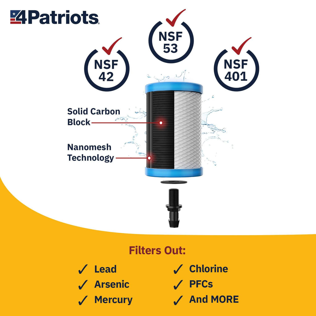 Patriot Pure Outdoor Filtration Cooler, 5-Gallon Nanomesh? Technology Targets 200+ Contaminants