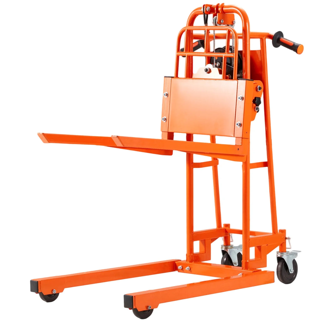 AECOJOY Hydraulic Material Lift Pallet Truck 500 Lbs,Lift Table Cart,32" Max Lift Height Pallet Truck Jack with Lockable Swivel Casters �C Ideal for Warehouse, Workshop and Garage Use