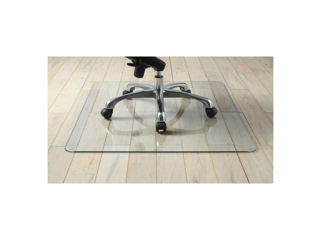 Lorell™ Tempered Glass Chair Mat, 48" x 60", Clear