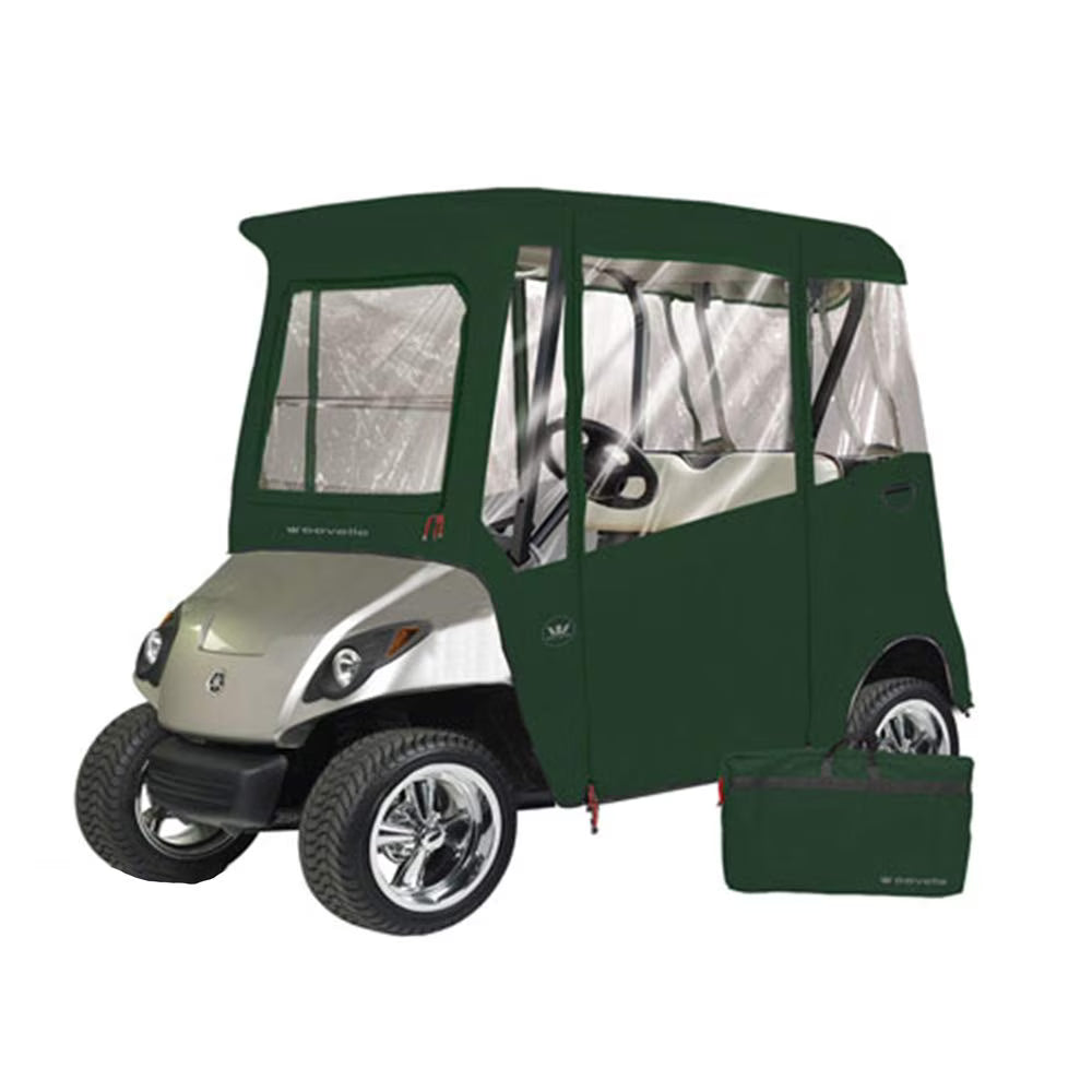 Greenline 2 Passenger Yamaha Drive Golf Cart Enclosure by Eevelle, Heavy Duty Vinyl Backed 300D