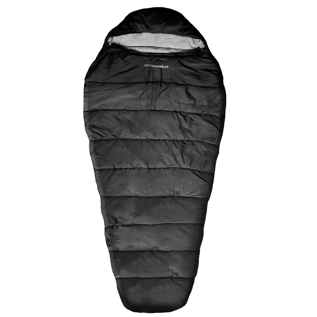 ActionHeat 5V Battery Heated Sleeping Bag in Black, ?Unisex-adult, One Size, Spot or Machine Wash Cold