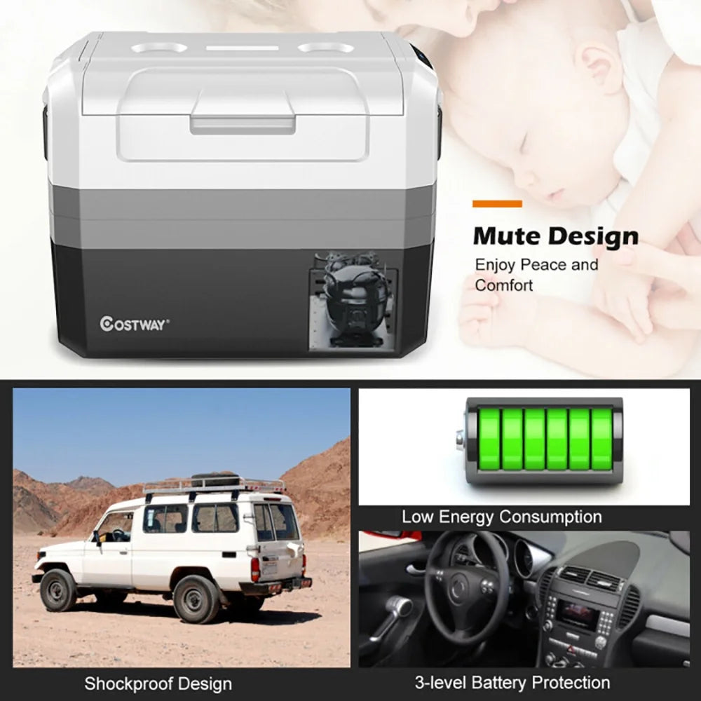 Kepooman Portable Cooler,Camping Cooler,58 Quart Portable Electric Camping Car Cooler