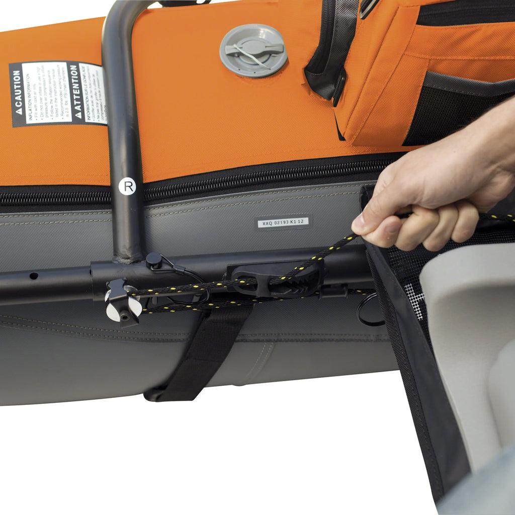 Classic Accessories Colorado XT Pontoon Fishing Boat, Pumpkin/Grey
