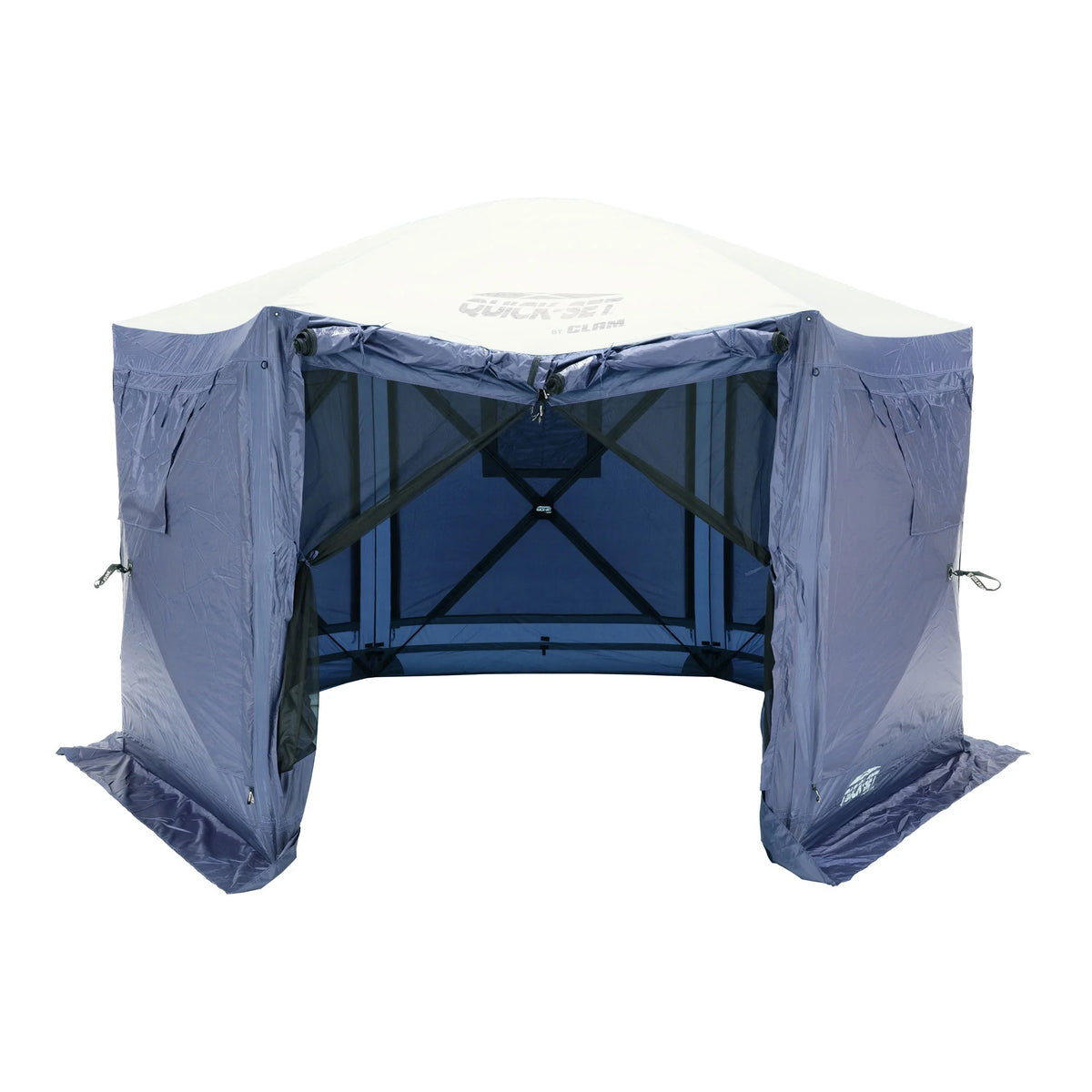 CLAM Quick-Set Pavilion 12.5 x 12.5' Portable Outdoor Canopy Shelter, Green