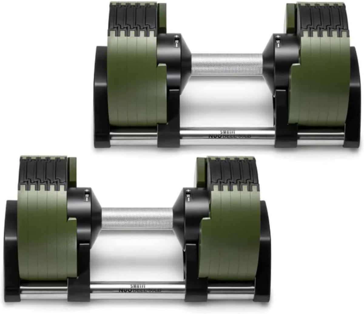 SMRTFT NUOBELL - All-in-One, Durable, Adjustable Dumbbells, Black, 5-80 lb