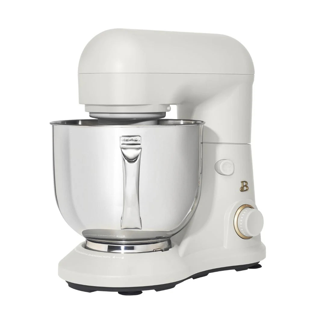 Beautiful 5.3 qt Stand Mixer, Lightweight & Powerful with Tilt-Head, White Icing by Drew Barrymore