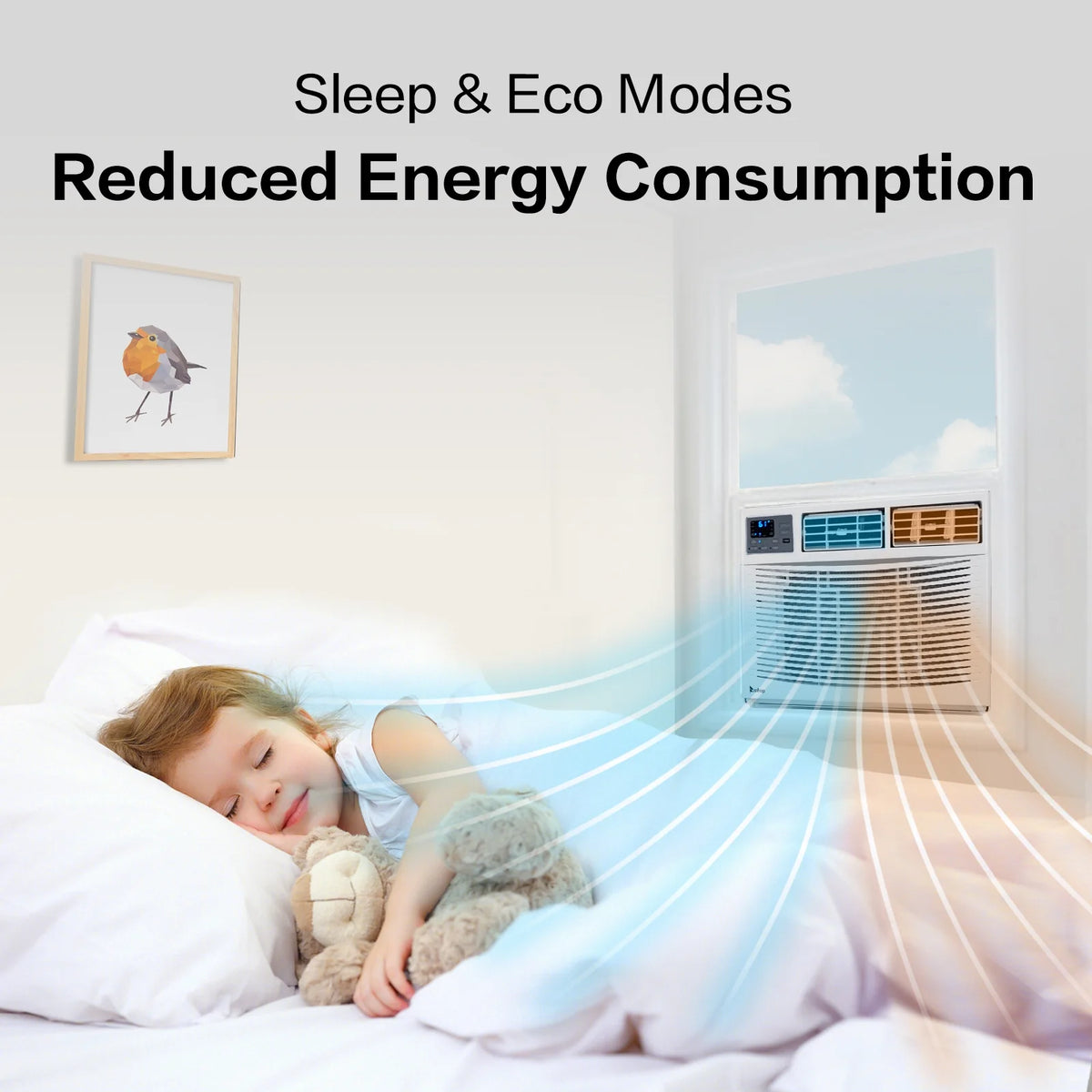 Ktaxon WiFi Enabled 8000 BTU Heat And Cool Window Air Conditioner With Wifi Controls