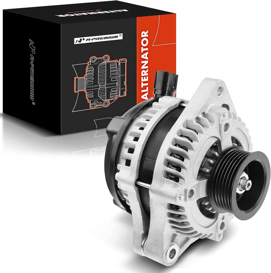 A-Premium Alternator with 12V 130A for Honda Odyssey 2005-2007, Pilot 2005-2008, Ridgeline 2006 & Acura MDX - 3.2L 3.5L