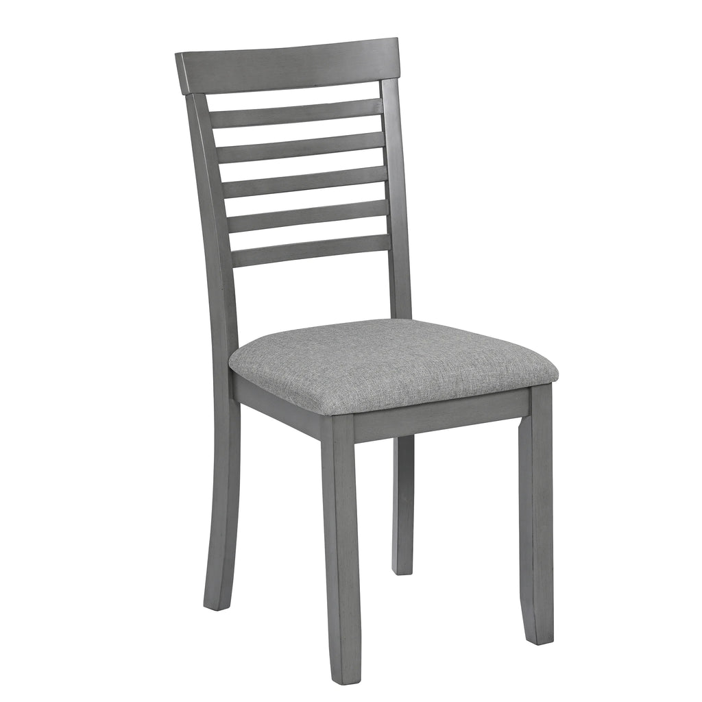 Sesslife 5 Piece Dining Set with One Rectangle Table and 4 Upholstered Chairs for 4 Persons, Dining Room Table Set for Small Place(Table+4 Chairs)