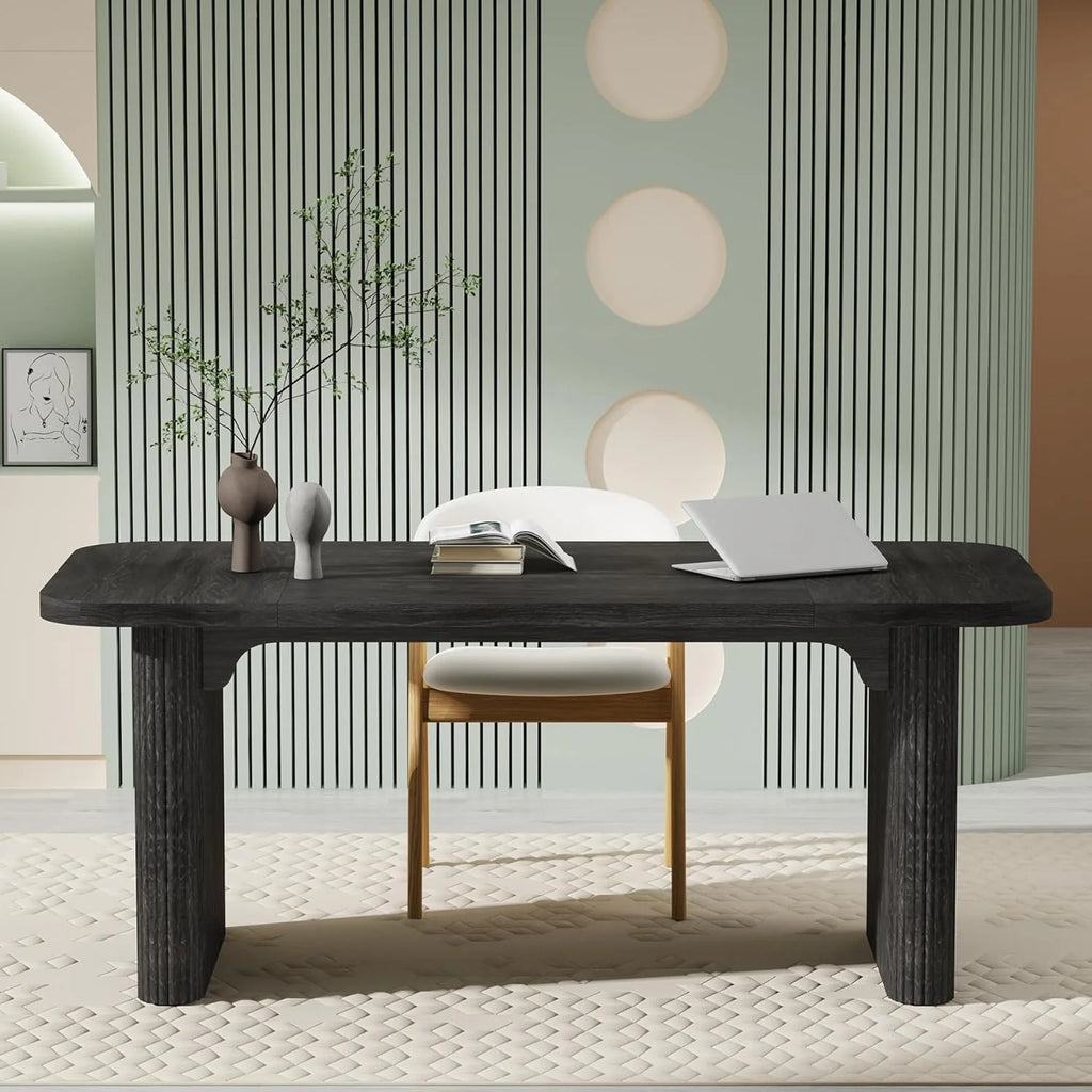 Tribesigns 63'' Computer Desk, Simple Rectangular Writing Table for Home Office Study Room Bedroom