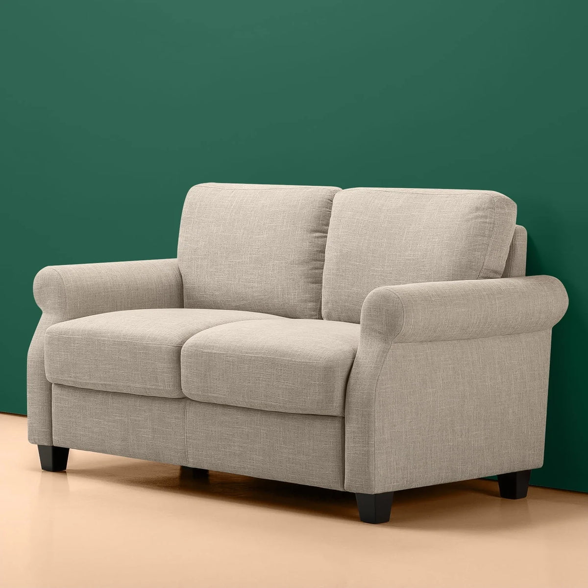 Zinus Josh 2-Seater Loveseat, Beige