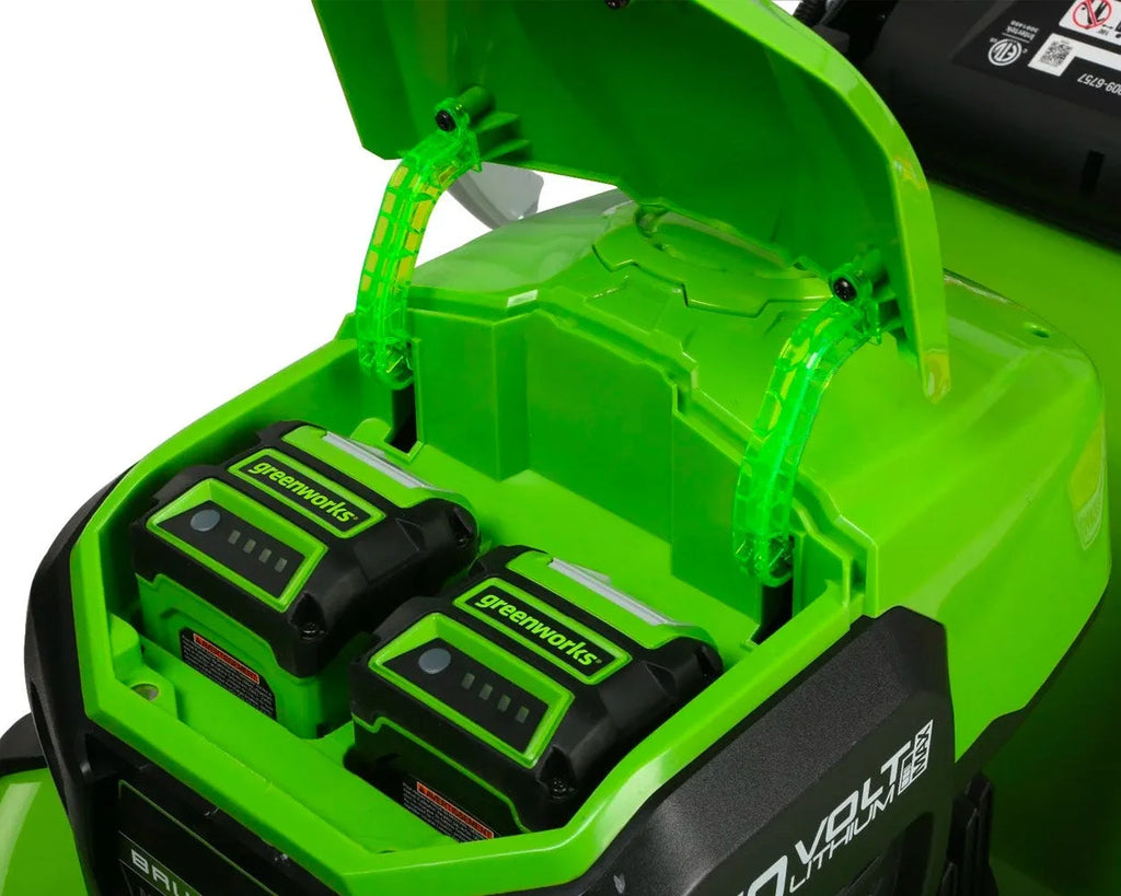 Greenworks 40V 21" Cordless Brushless Push Lawn Mower with (1) 4.0 Ah and (1) 2.0 Ah USB Batteries and Charger Included 2527302AZ