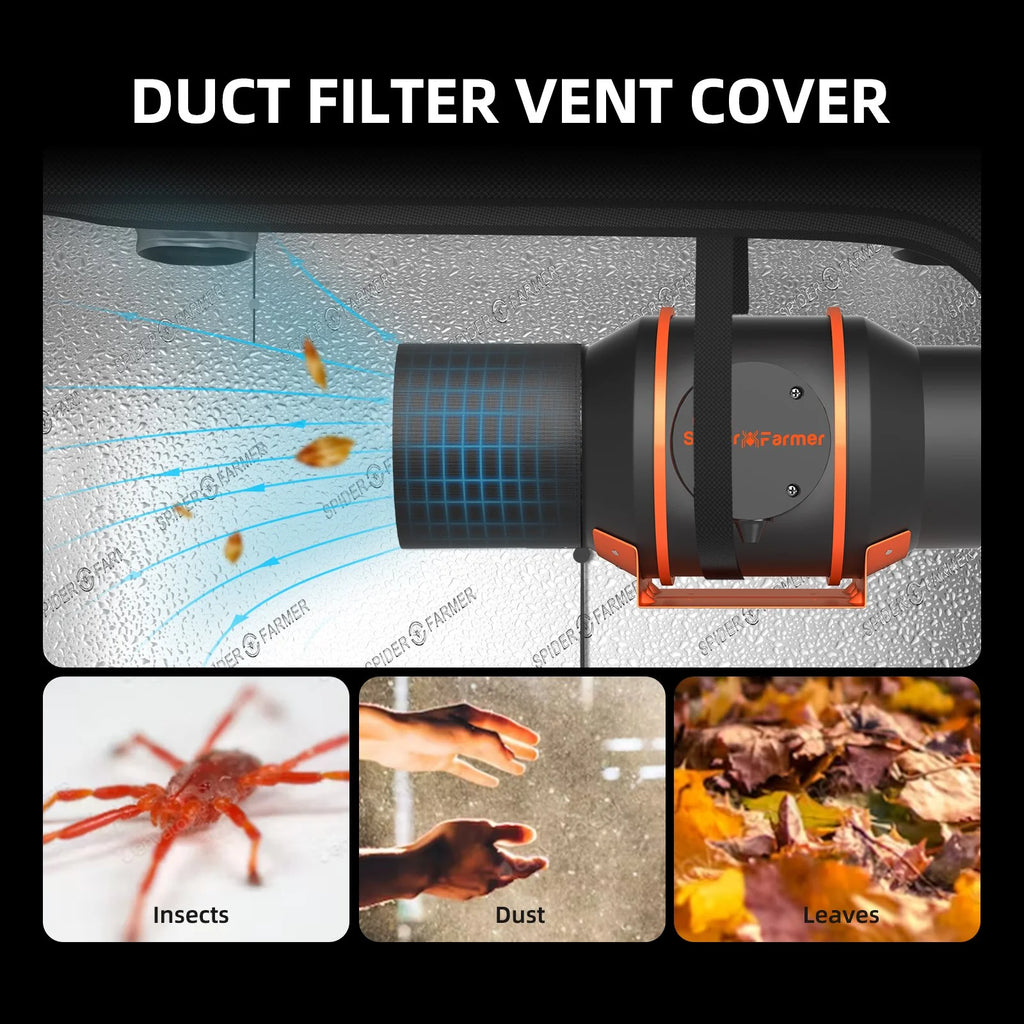 2025 Spider Farmer 2��x2�� Smart Complete Grow Tent KitحSF1000 301H EVO Full Spectrum LED Grow Lightح4�� Ventilation System with Speed ح Controller With RJ12 portح6�� Clip on fan