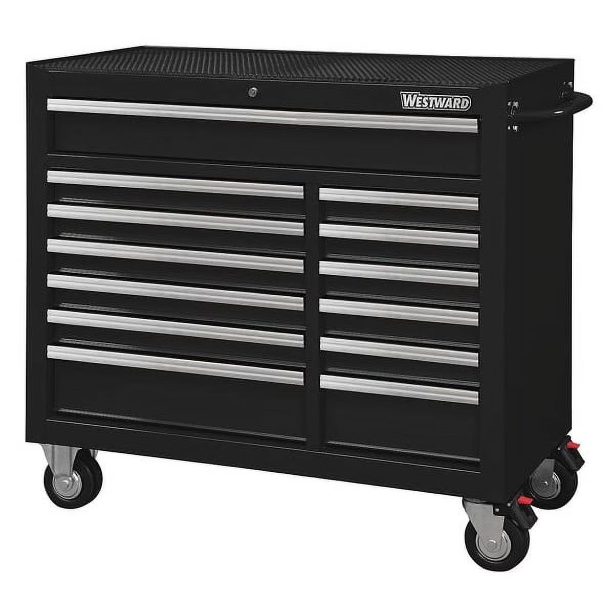 Westward Rolling Tool Cabinet, Black,Heavy Duty 32H892