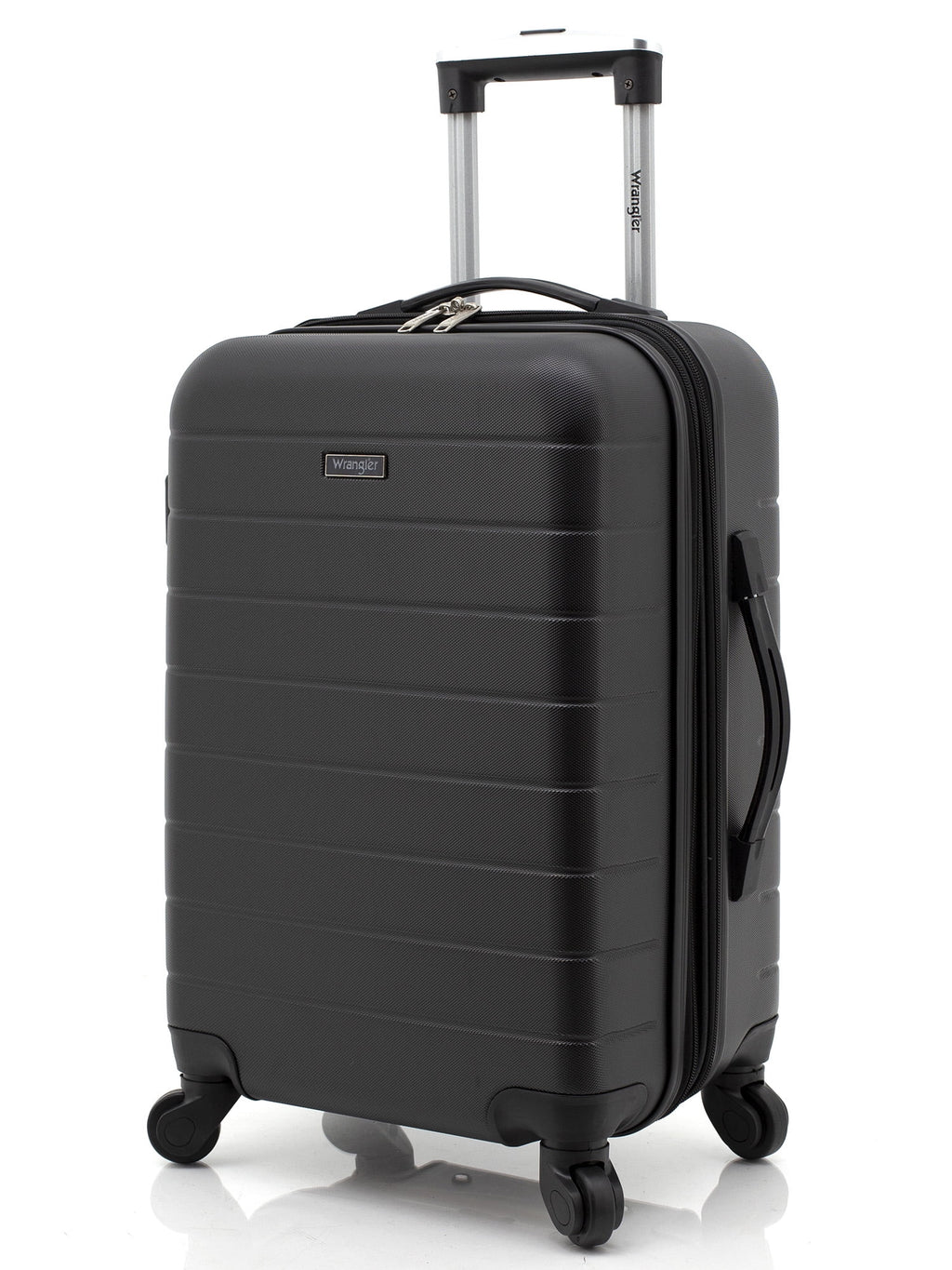 Wrangler 3 Piece Luggage Set with Cup Holder and USB Port, Olive Green