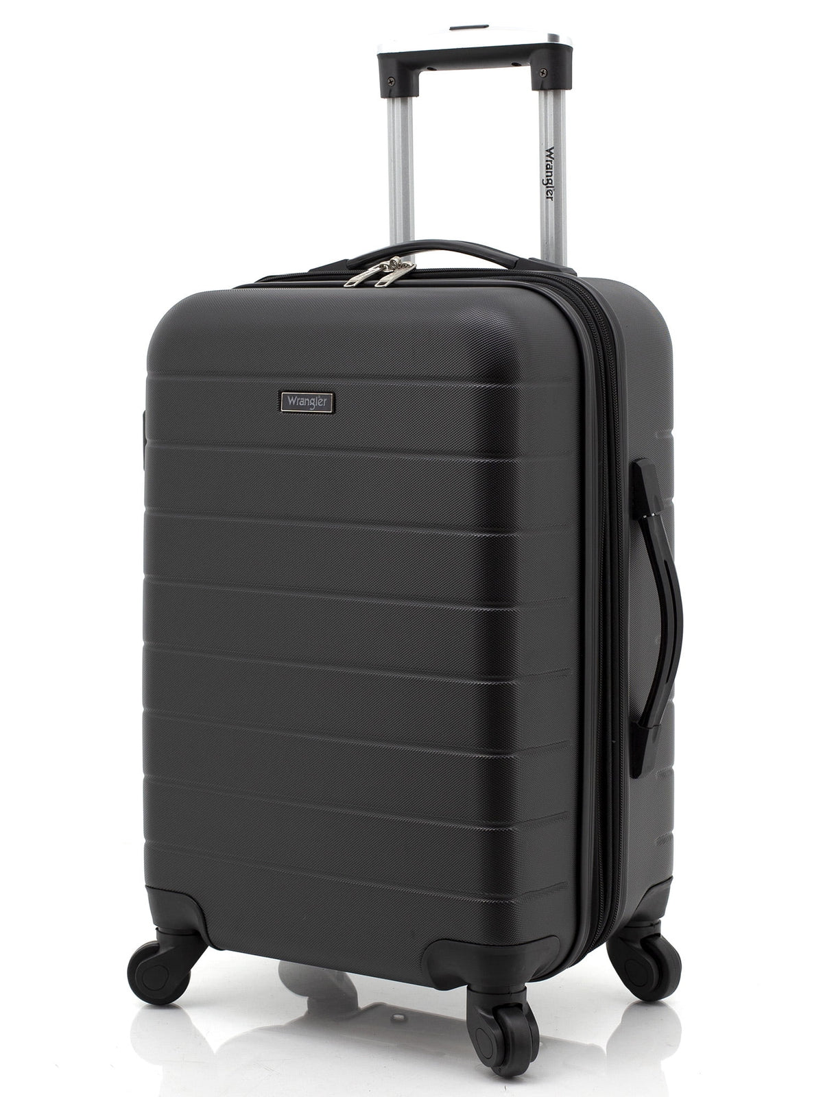 Wrangler 3 Piece Luggage Set with Cup Holder and USB Port, Olive Green