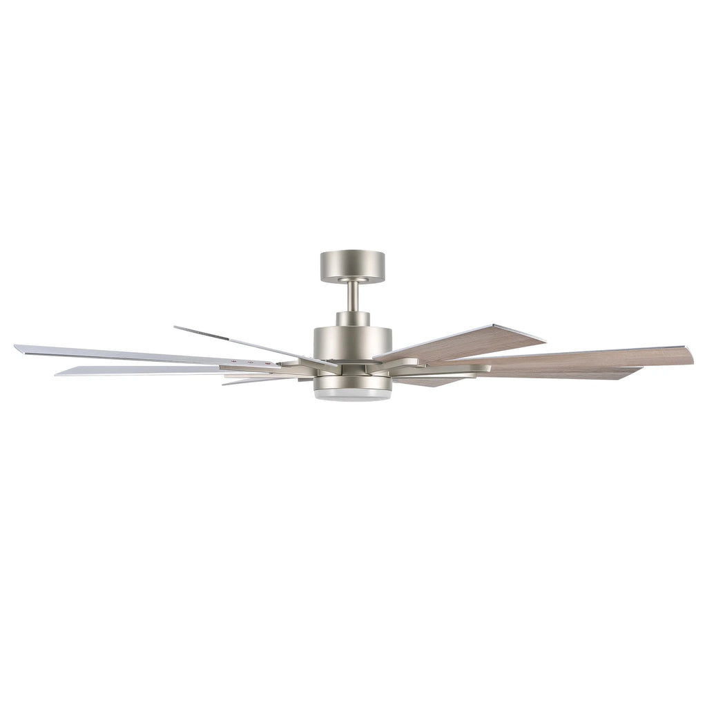 Bestco 60" Ceiling Fan with Light Kit and Remote Control for Farmhouse Living Room
