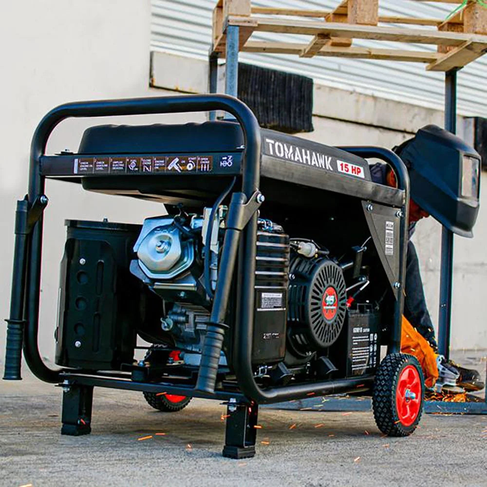 Tomahawk Power 15 HP Portable 2000 W Welding Generator with 210 Amp Stick