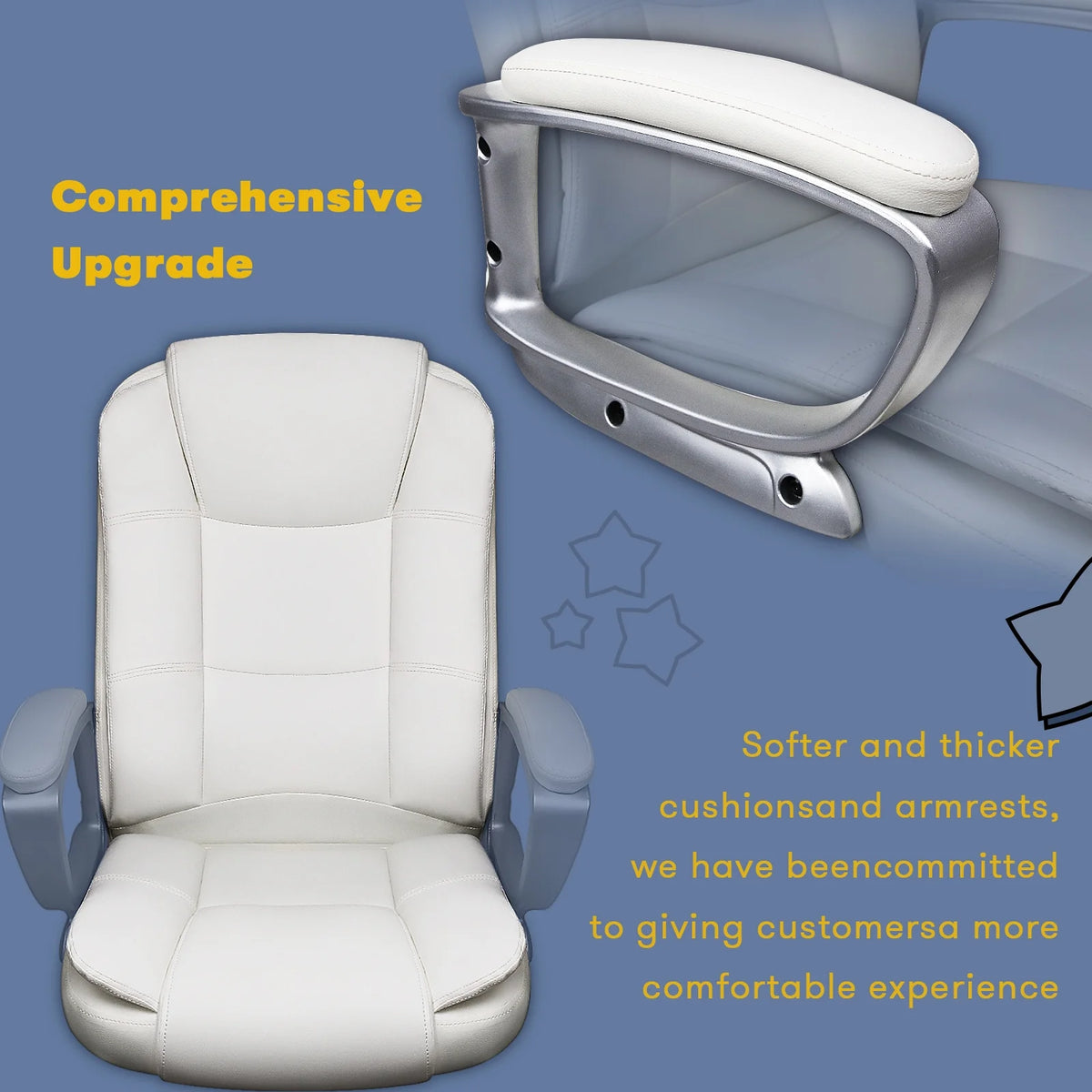 Bossin Big and Tall Home Office Computer chair for Adults, High Back Desk Chair for Heavy Duty 400 LBS