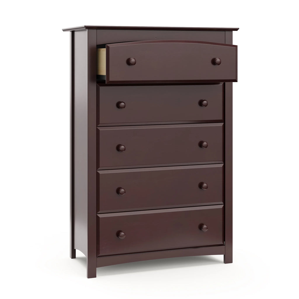 Storkcraft Kenton 5 Drawer Nursery Dresser, Pebble Gray