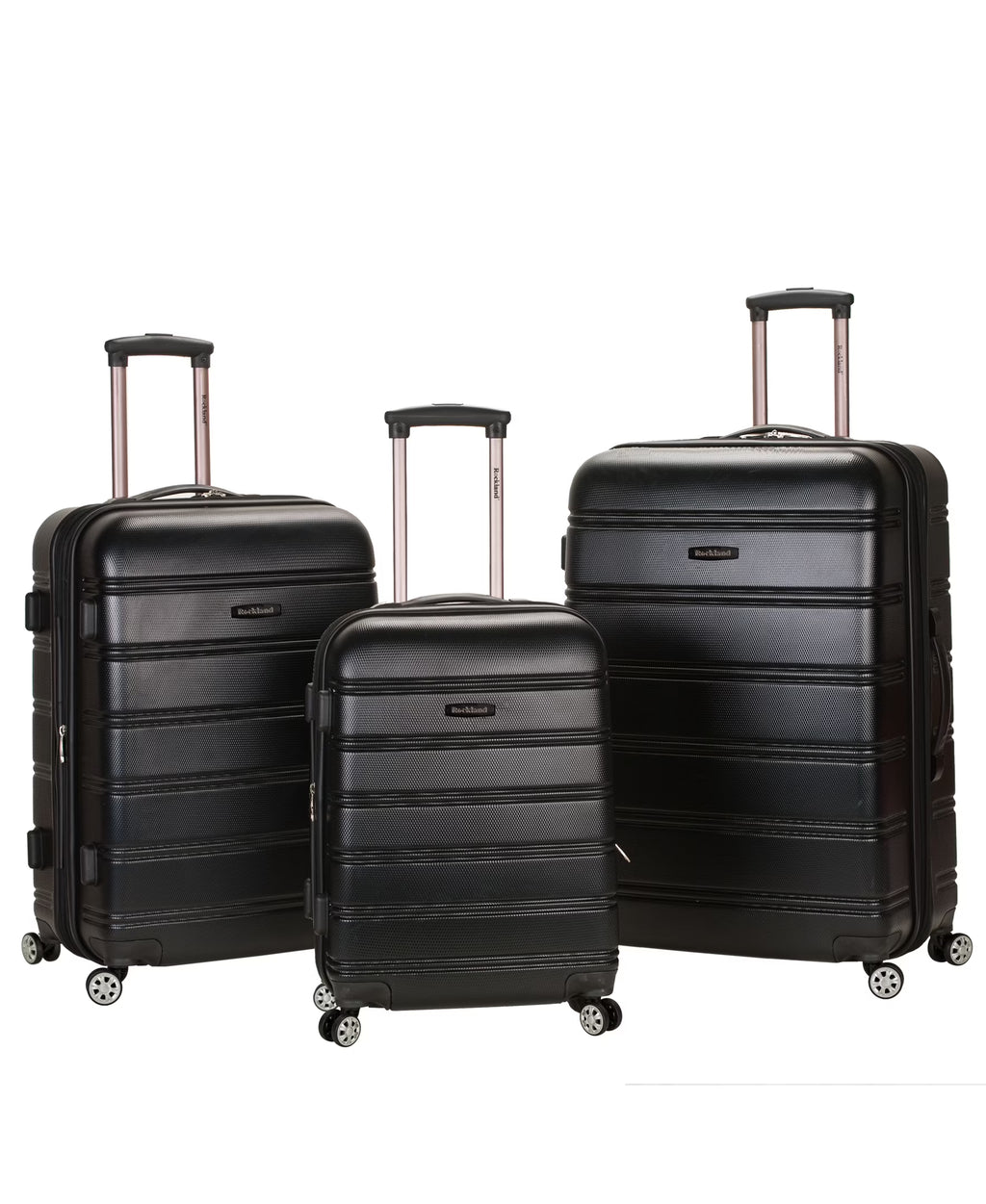 Rockland Luggage Melbourne 3 Piece Hardside Luggage Set, F160