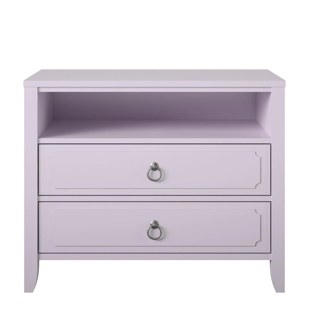Her Majesty 2 Drawer Nightstand, Mustard Yellow