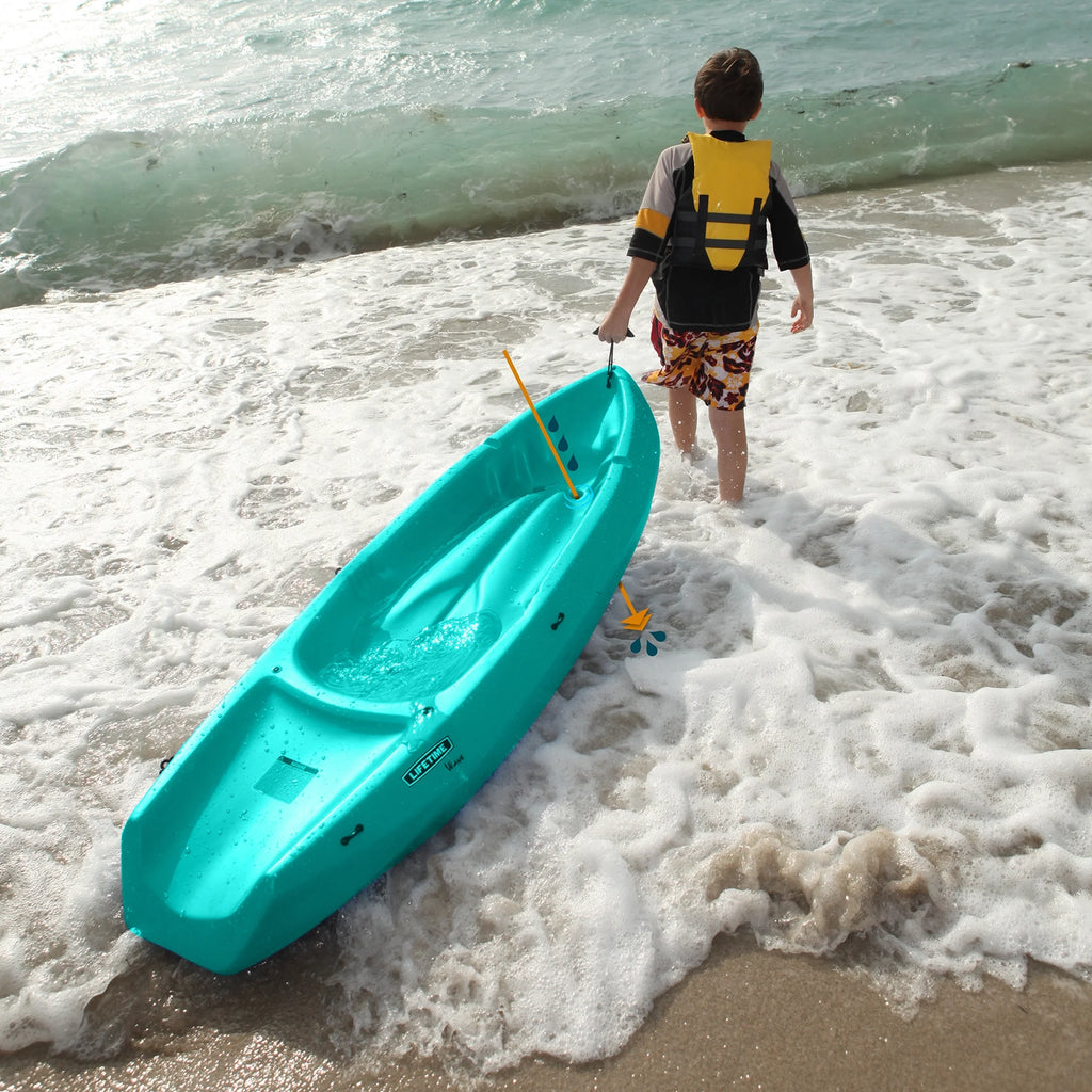 Lifetime Wave 6 ft Youth Kayak, Fire Red (91401)