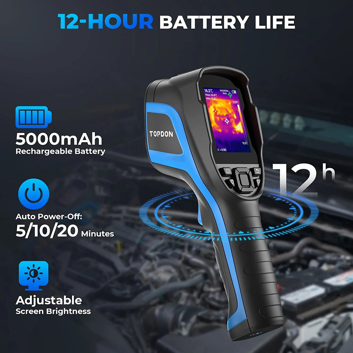 Thermal Imaging Camera TOPDON TC005 256 x 192 IR High Resolution Dual-Camera -4��F~1022��F Handheld Infrared Thermal Imager