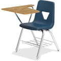 Lorell, LLR99915, Tablet Arm Study Top Student Combo Desk, 2 / Carton, Navy