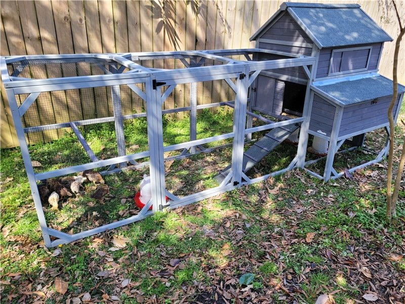 Aivituvin Chicken Coop Extra Large Chicken House Outdoor Poultry Cage for 8-10 Chickens