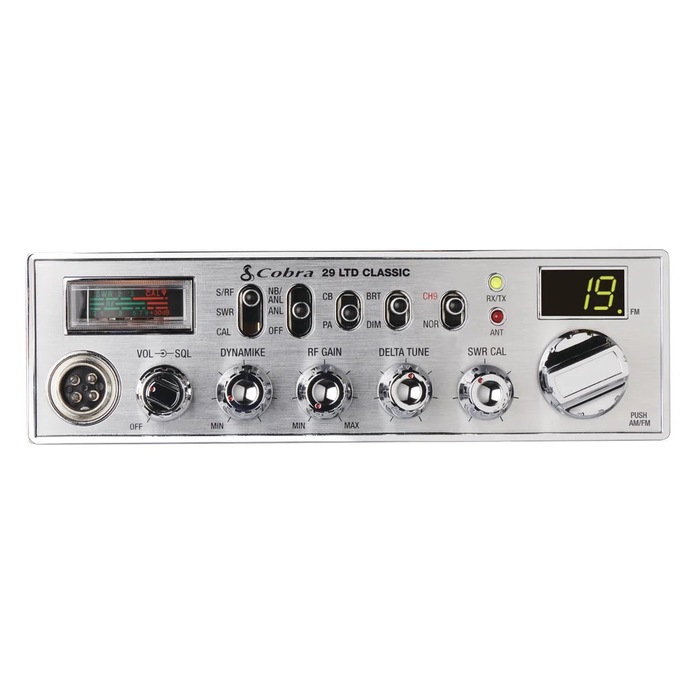 Restored Cobra 29 LTD AM/FM Classic Professional CB Radio, 40 Channels, 4 Watts, Instant Channel 9, SWR Calibration