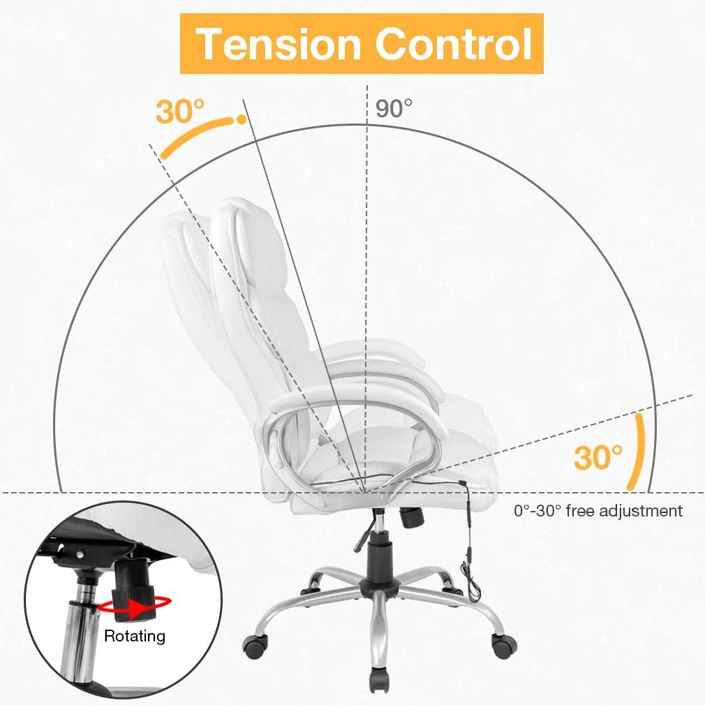 BestOffice Ergonomic Office Chair, Lumbar Support, Rolling Swivel for Women, Men(Black)