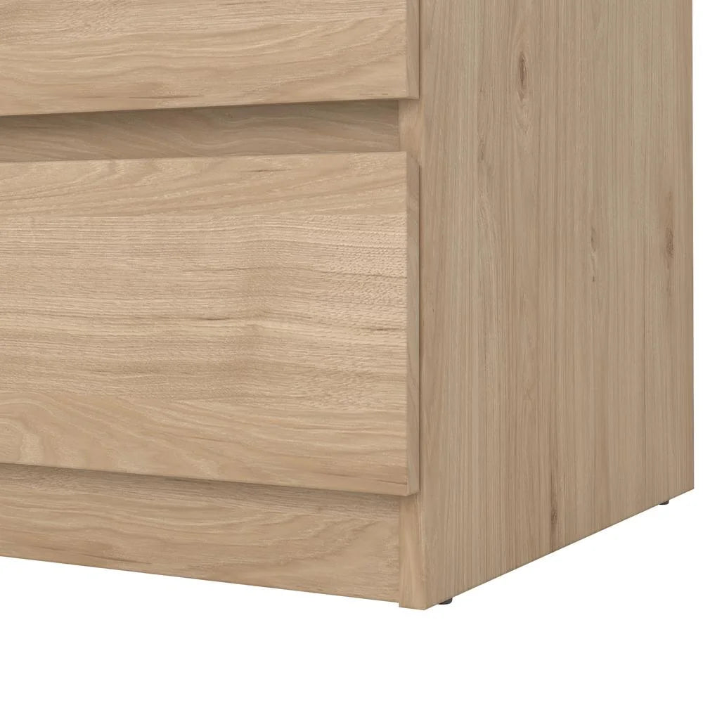 Tvilum Scottsdale 3 Drawer Chest Dresser for Adults, White High Gloss