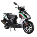 X-Pro Brand New 150cc Gas Moped Motorcycle, 13" Aluminum Wheels, Electric/Kick Start Large Headlights!