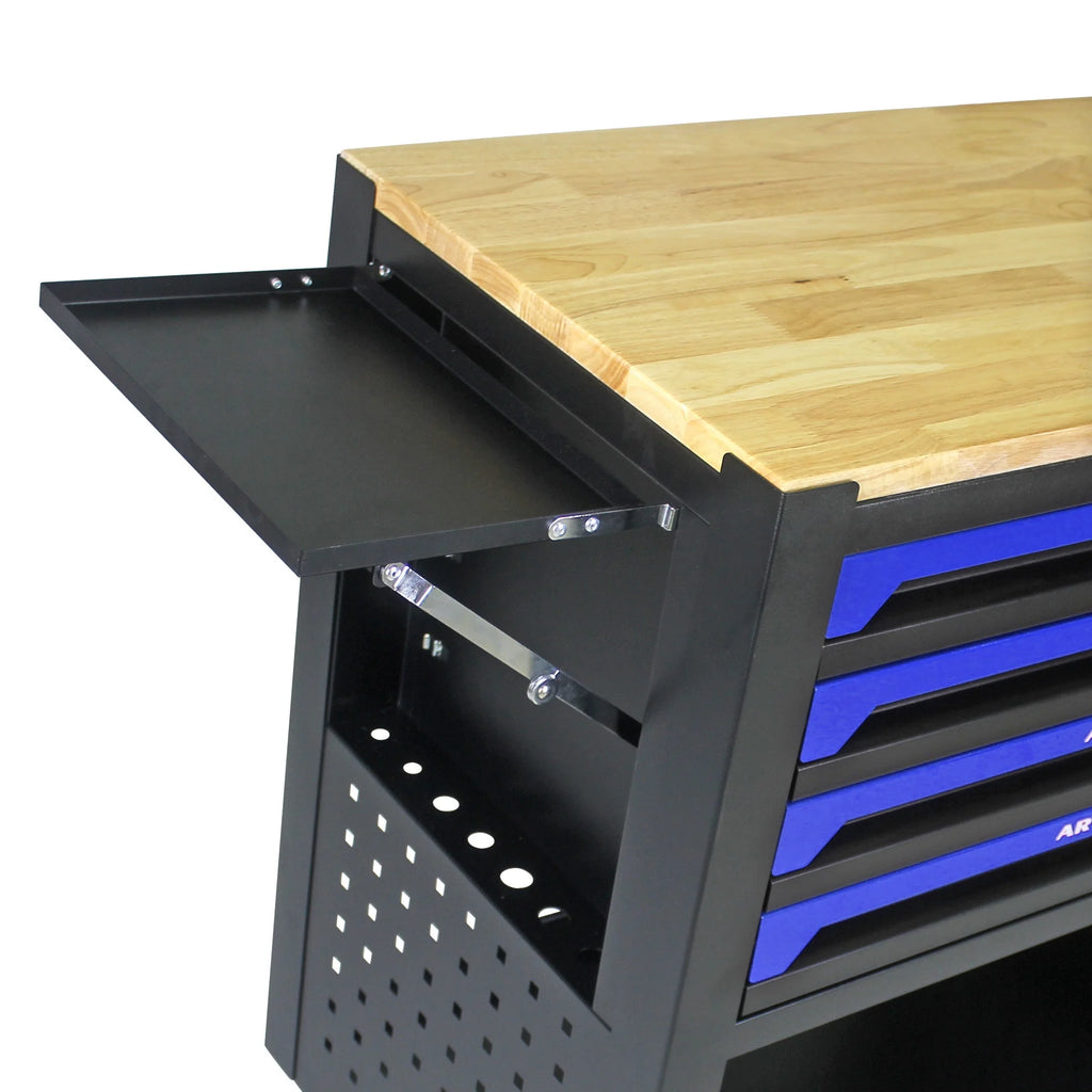 Aukfa 30 inch Mechanic's Tool Cart, 700 LB Capacity 4-Drawer Tool Chest on Wheels for Garage, Black
