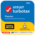 TurboTax Premier 2025 Federal E-File + State Download for Win11/Mac14, + $10 Credit In-Product