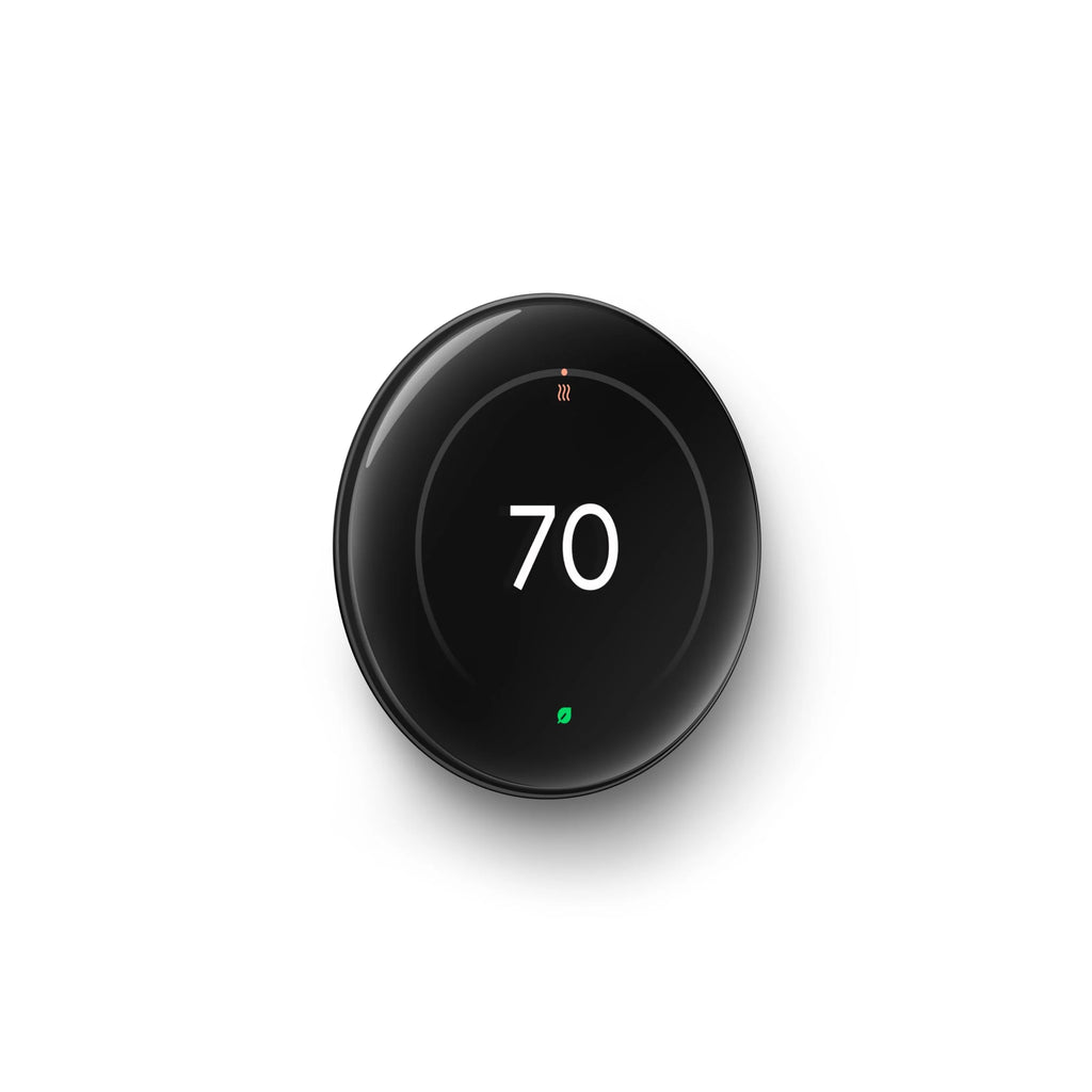 Google Nest Learning Thermostat (4th Gen) with Nest Temperature Sensor (2nd Gen) - Energy Saving Smart Thermostat with Adaptive Eco - Works with Alexa and Google Home App - Polished Obsidian