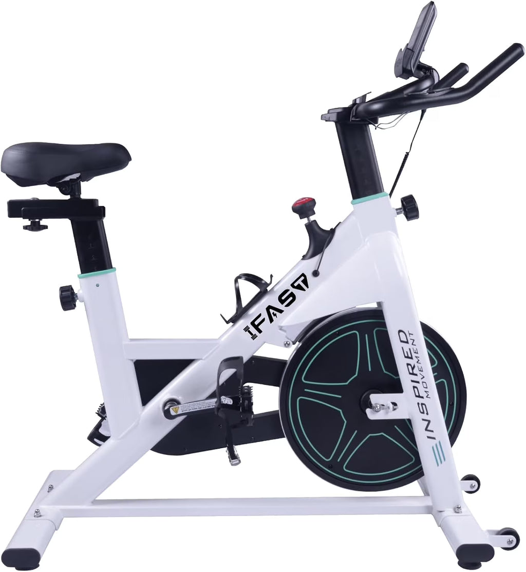 Stationary Bikes for Home Indoor, Exercise Bike with LCD Monitor and Comfortable Seat Cushion for Home Gym Cardio Fitness Training