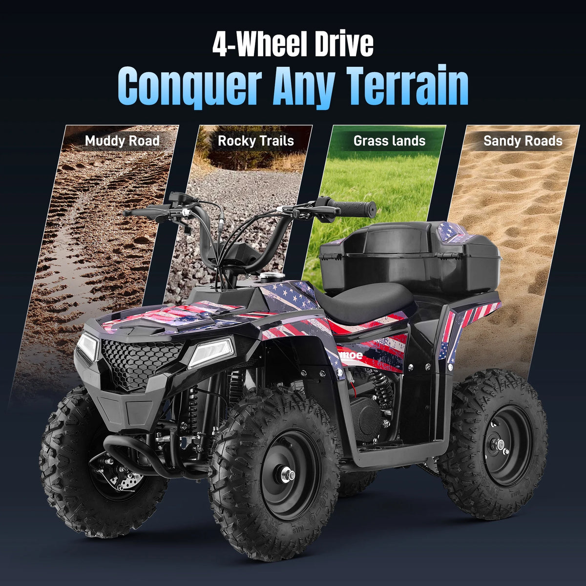 All-Terrain 25 Miles Ride on Toys,Arshin Powerful Kids Toy Vehicle,15.5 mph Variable Speeds,Parent Control,Suspension,Disc Brake,Suspension,Perfect Gift(Blue)